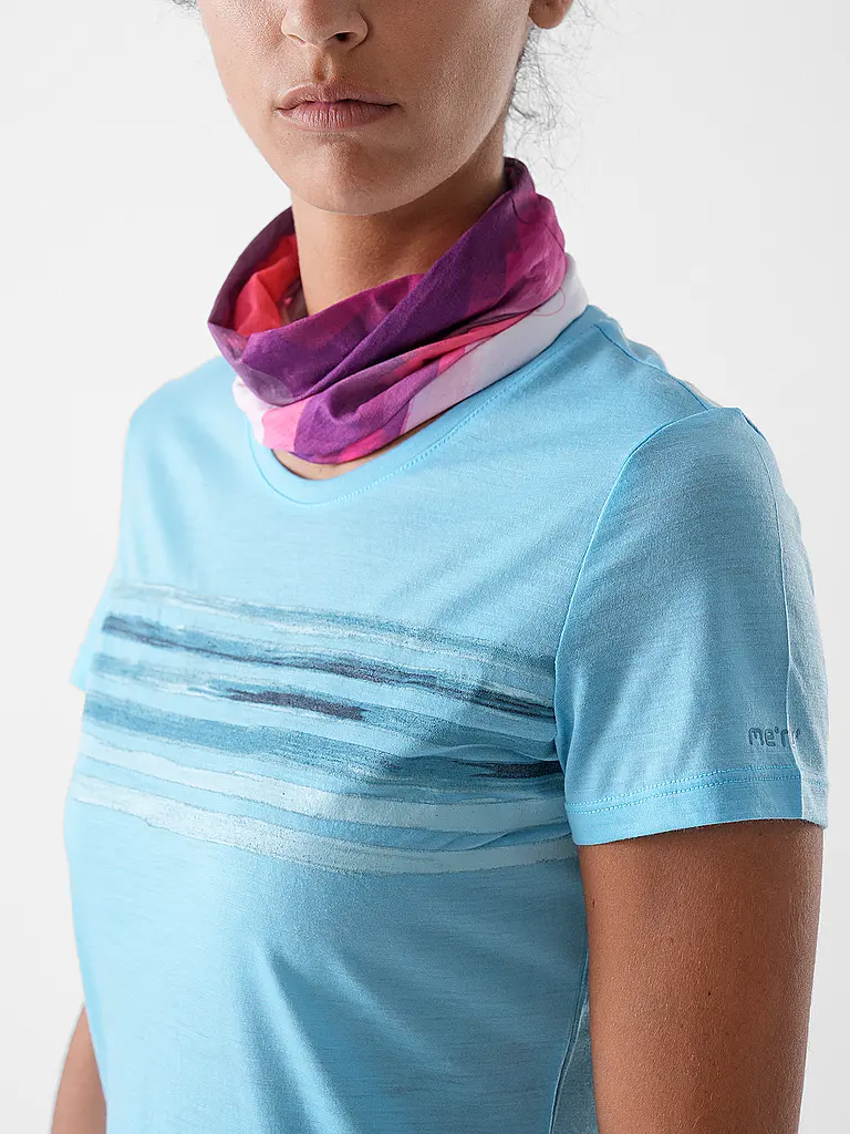 MERU | T-shirt de sport pour femmes Trelleborg Woolmix | Bleu clair