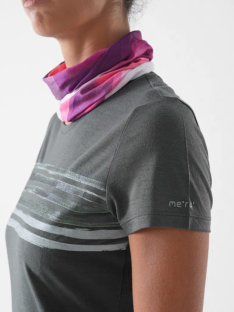 MERU | T-shirt de sport pour femmes Trelleborg Woolmix | Vert foncé
