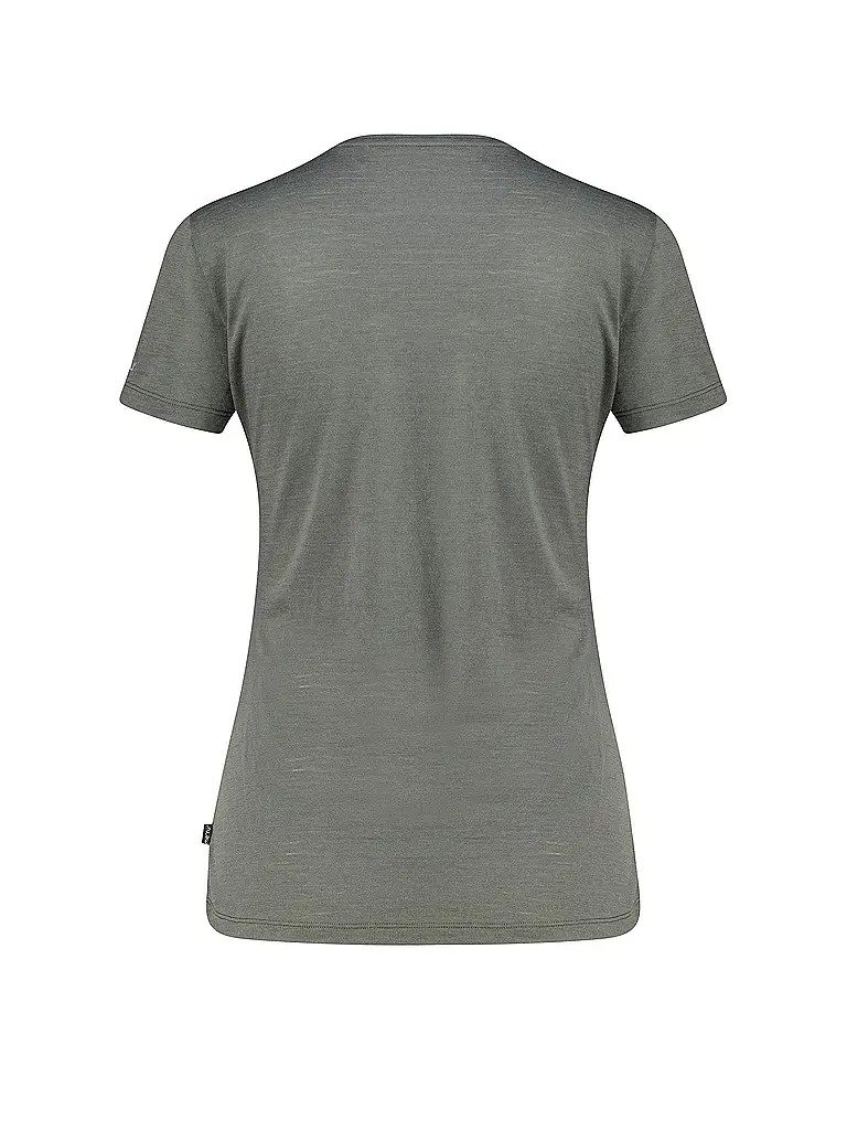 MERU | T-shirt de sport pour femmes Trelleborg Woolmix | Vert foncé