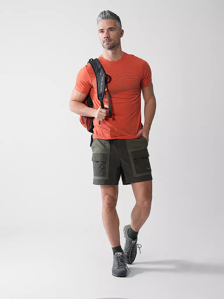 MERU | T-shirt de sport pour homme Bustos Merino | Rouge