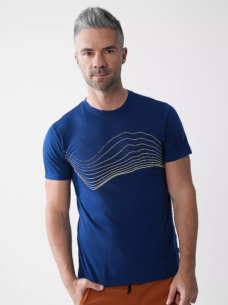 MERU | T-shirt de sport pour homme Bustos Merino | Bleu foncé