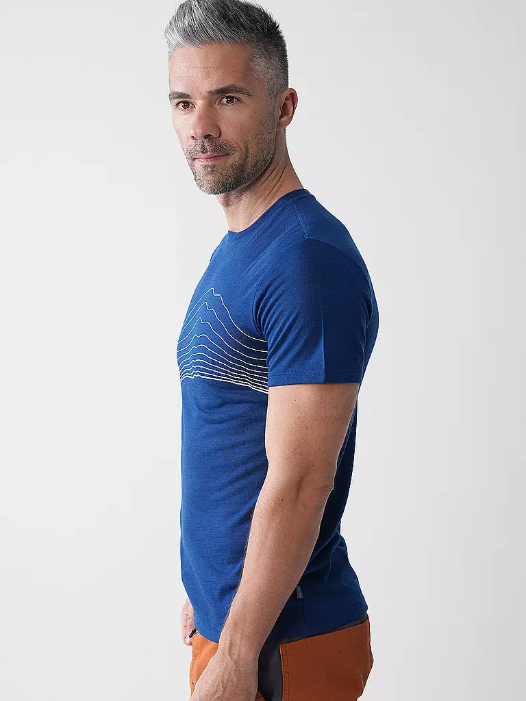 MERU | T-shirt de sport pour homme Bustos Merino | Bleu foncé