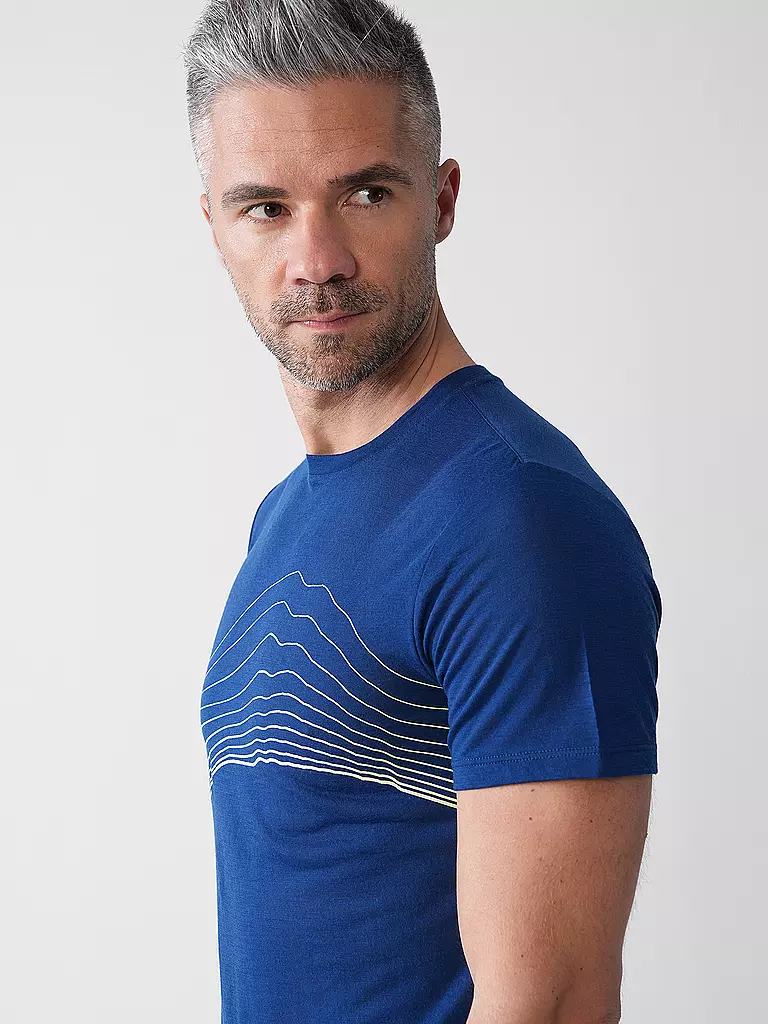 MERU | T-shirt de sport pour homme Bustos Merino | Bleu foncé