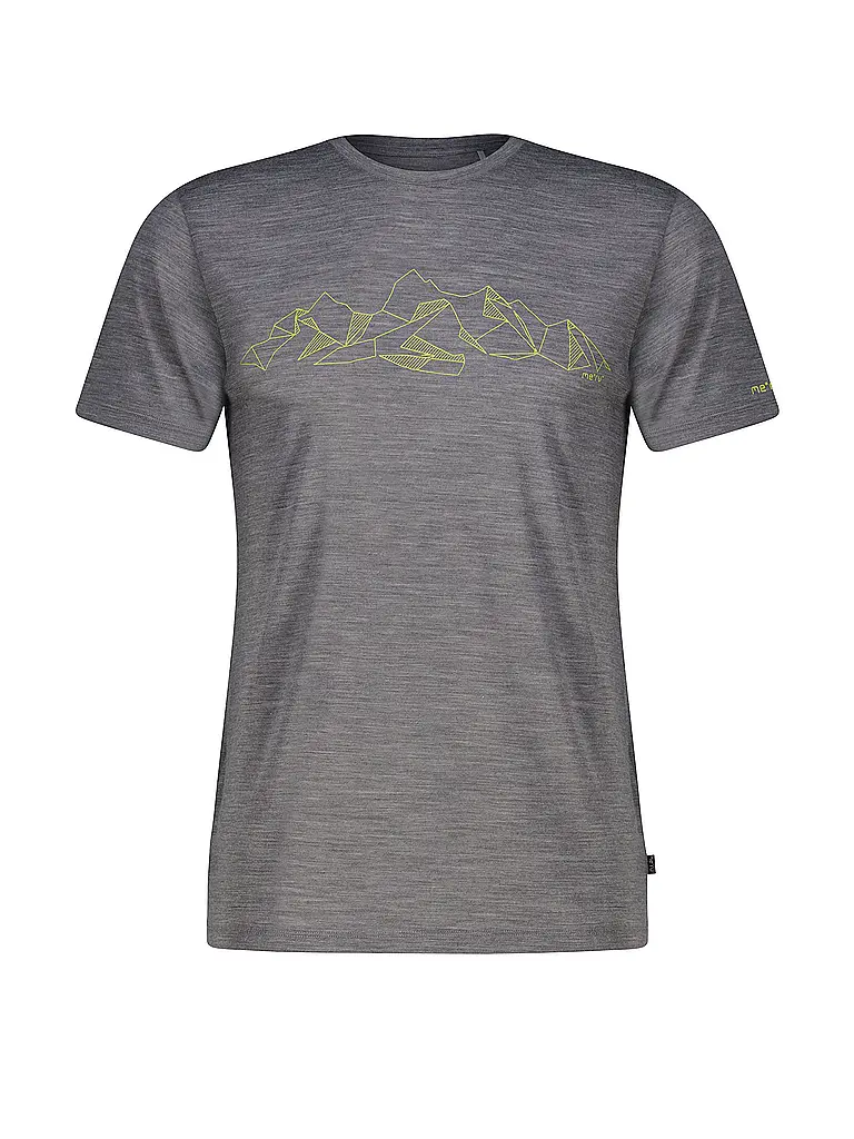 MERU | T-shirt de sport pour homme Laholm Woolmix | Gris