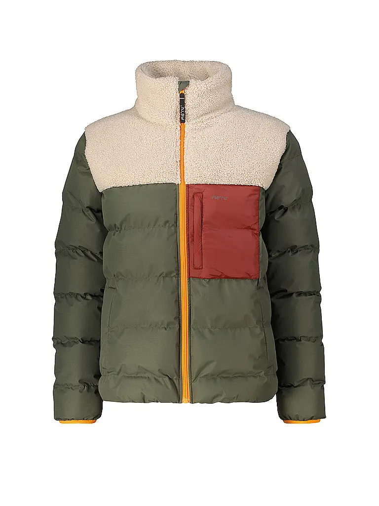 MERU | Veste d'hiver pour homme Roskilde en polaire teddy | Olive