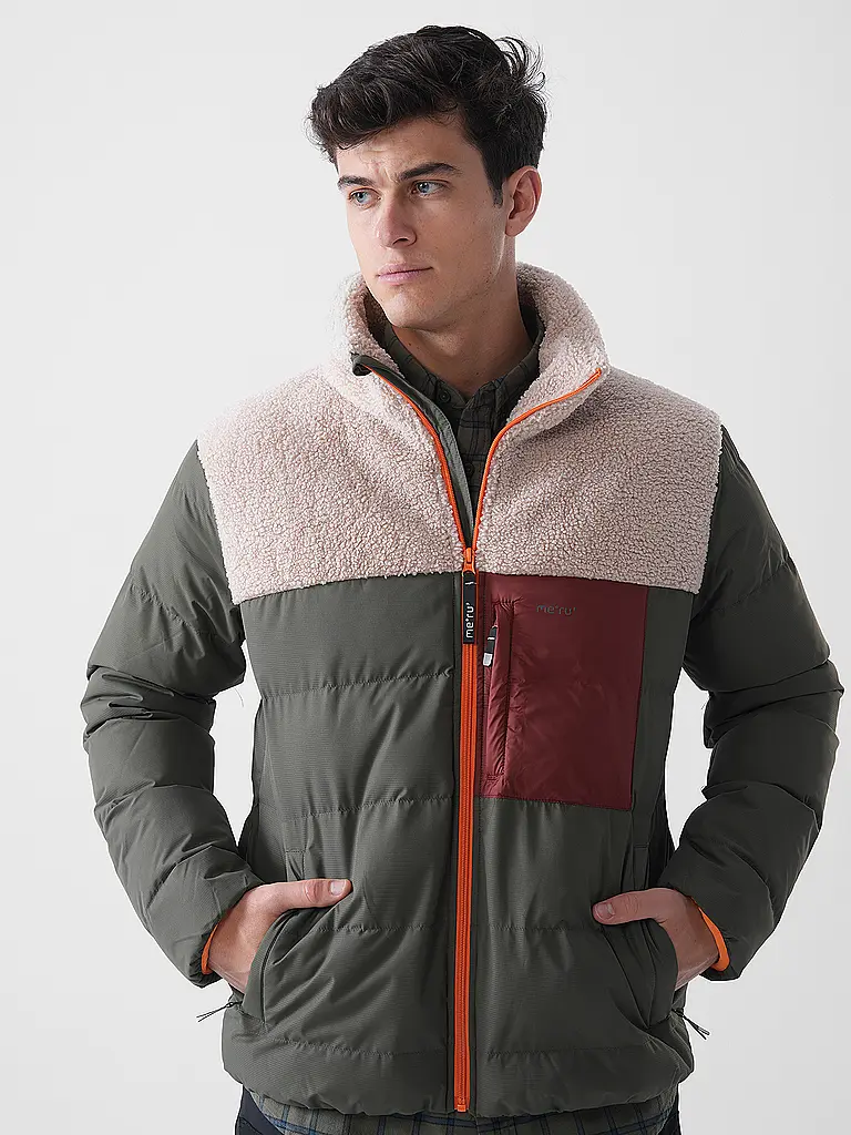 MERU | Veste d'hiver pour homme Roskilde en polaire teddy | 