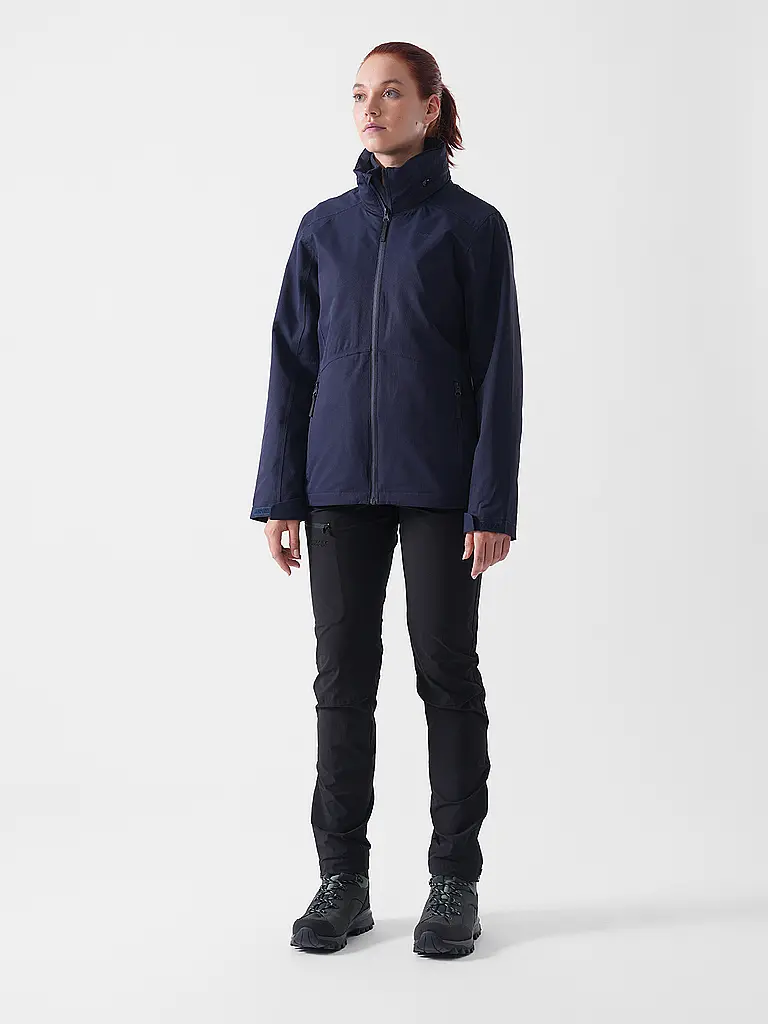 MERU | Veste de randonnée pour femme Bedford 2en1 à capuche | Bleu foncé