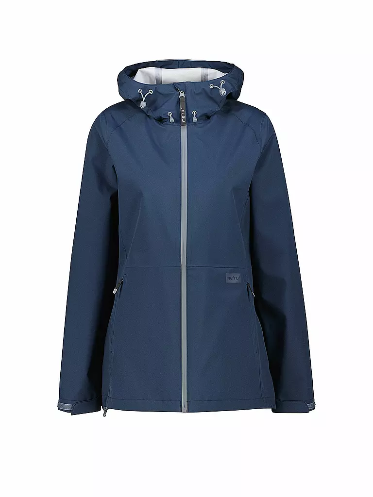 MERU | Veste de randonnée pour femmes Amarante 3L à capuche | Bleu foncé