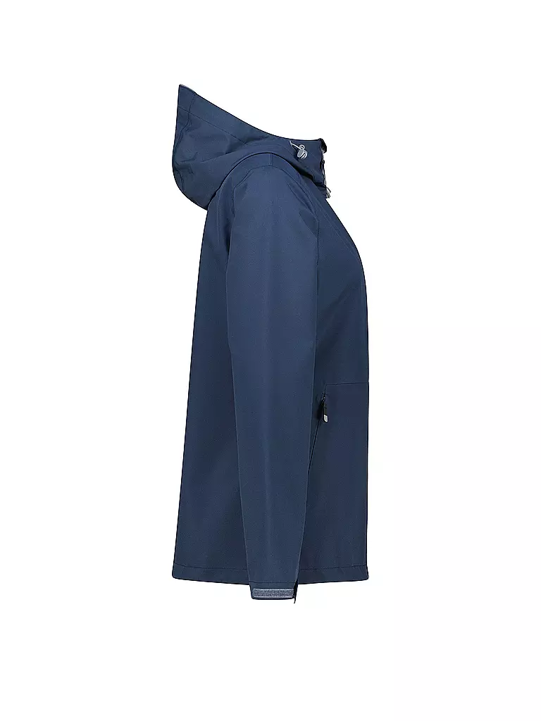 MERU | Veste de randonnée pour femmes Amarante 3L à capuche | Bleu foncé