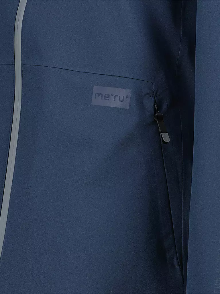 MERU | Veste de randonnée pour femmes Amarante 3L à capuche | Bleu foncé