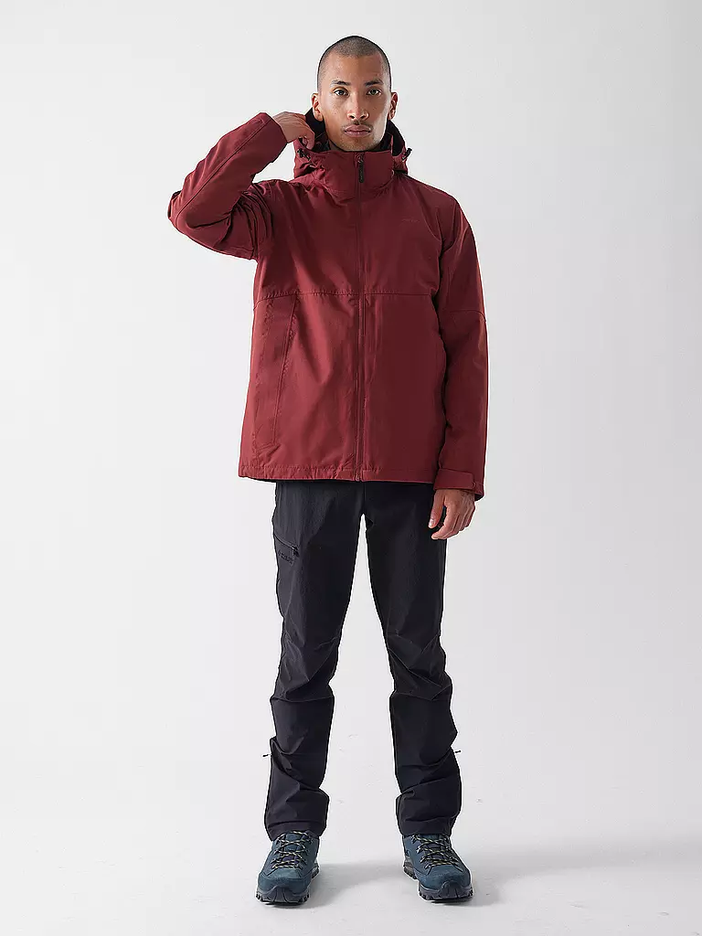 MERU | Veste de randonnée pour homme Bedford 2en1 à capuche | Cuivre