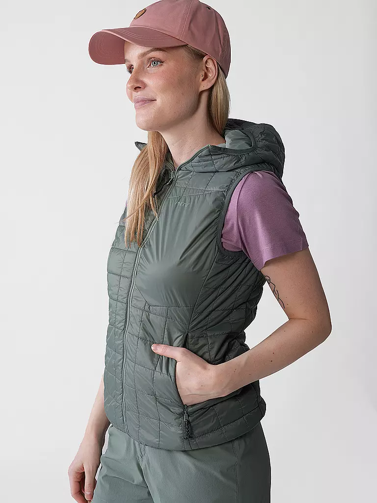 MERU | Veste isolante à capuche Naknek pour femmes | Vert foncé