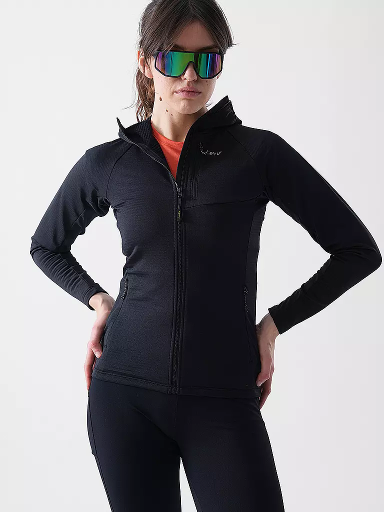MERU | Veste polaire à capuche Highfields pour femmes | Noir