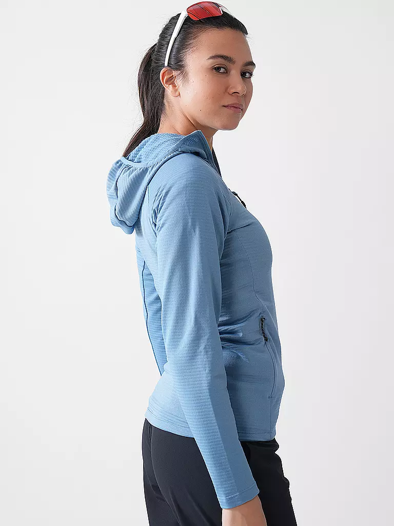 MERU | Veste polaire à capuche Highfields pour femmes | Bleu