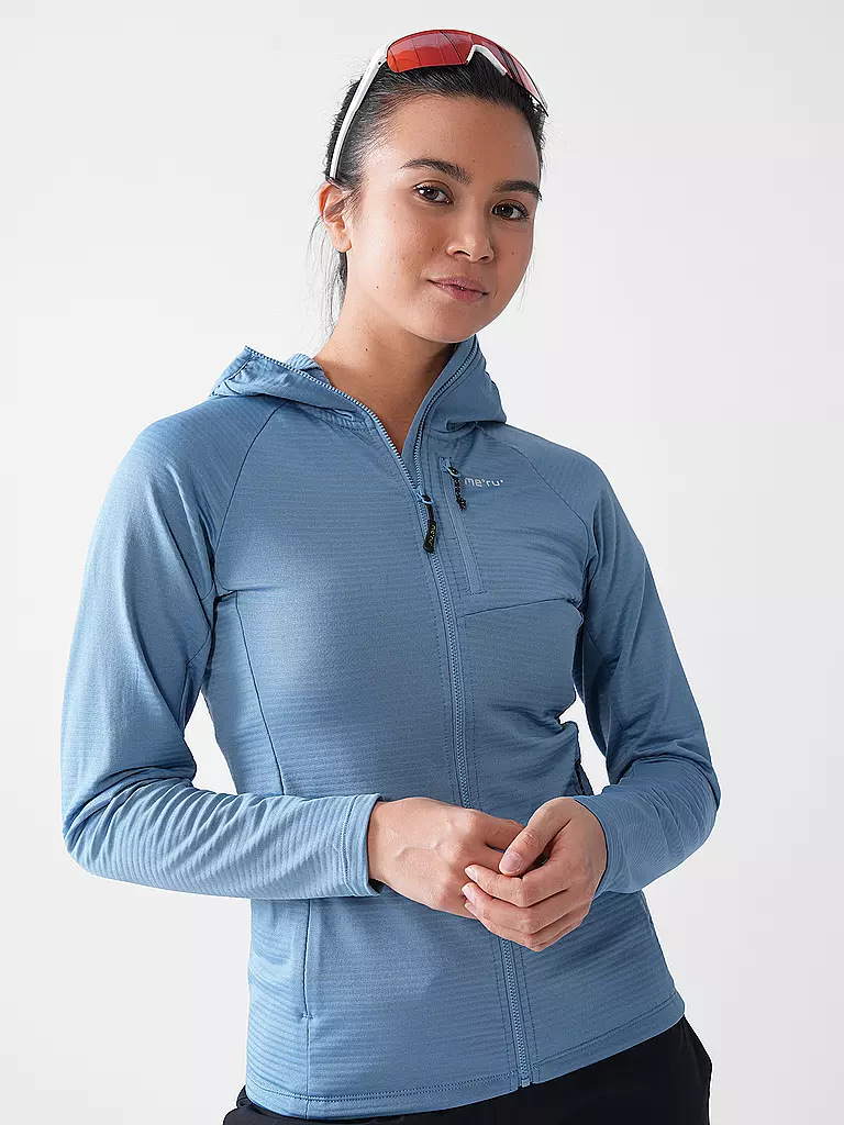 MERU | Veste polaire à capuche Highfields pour femmes | Bleu