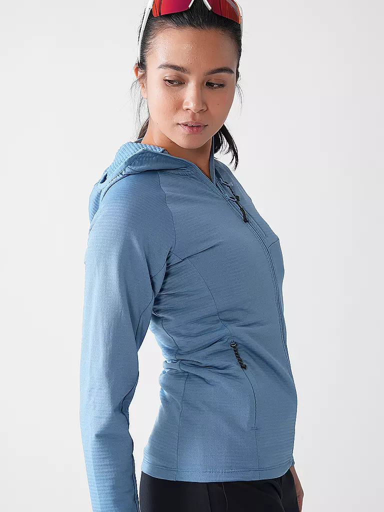 MERU | Veste polaire à capuche Highfields pour femmes | Bleu