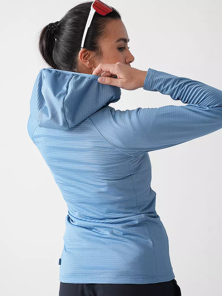MERU | Veste polaire à capuche Highfields pour femmes | Bleu