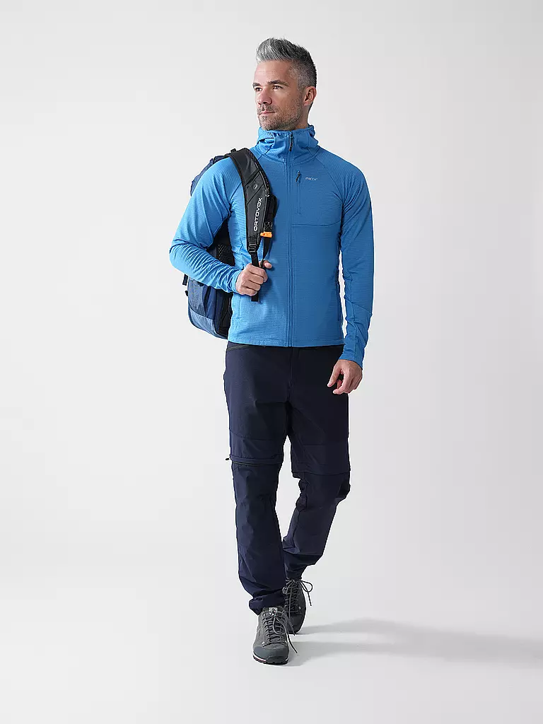 MERU | Veste polaire à capuche Highfields pour hommes | Bleu