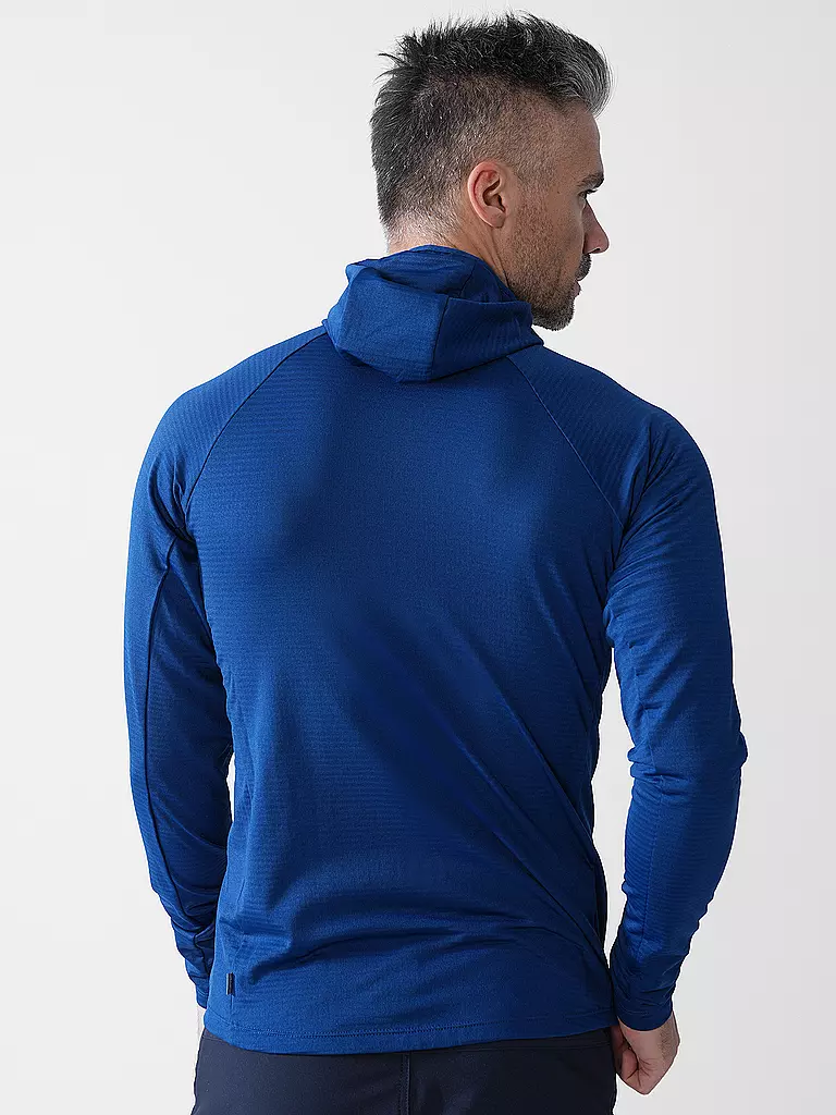 MERU | Veste polaire à capuche Highfields pour hommes | Bleu foncé