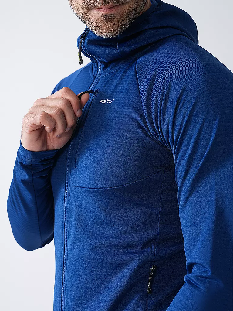 MERU | Veste polaire à capuche Highfields pour hommes | Bleu foncé
