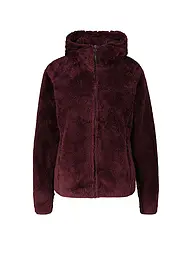 MERU | Veste polaire à capuche Roxburgh pour femmes | Rouge foncé