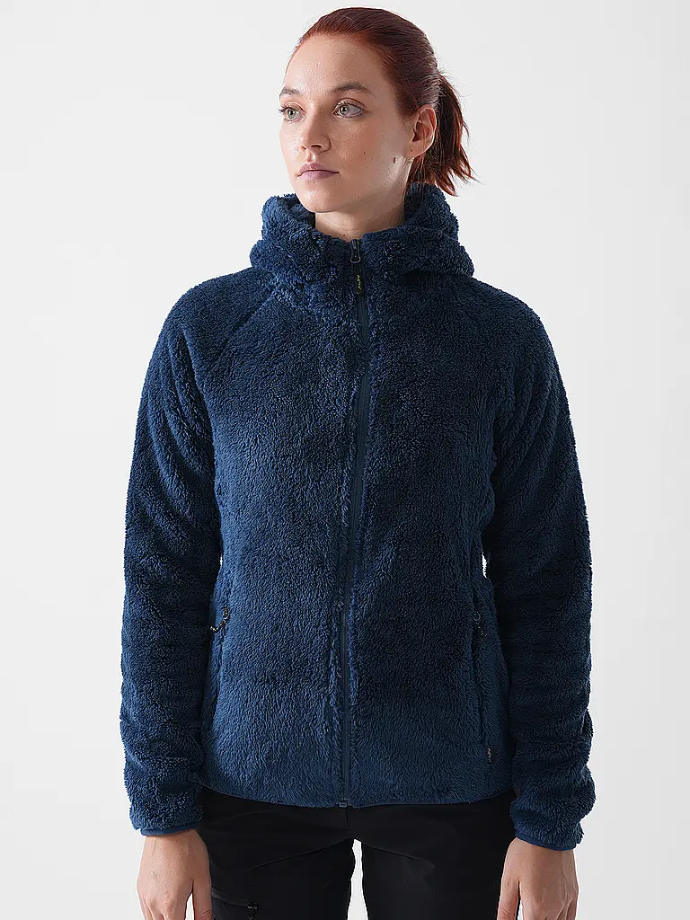 MERU | Veste polaire à capuche Roxburgh pour femmes | Bleu foncé