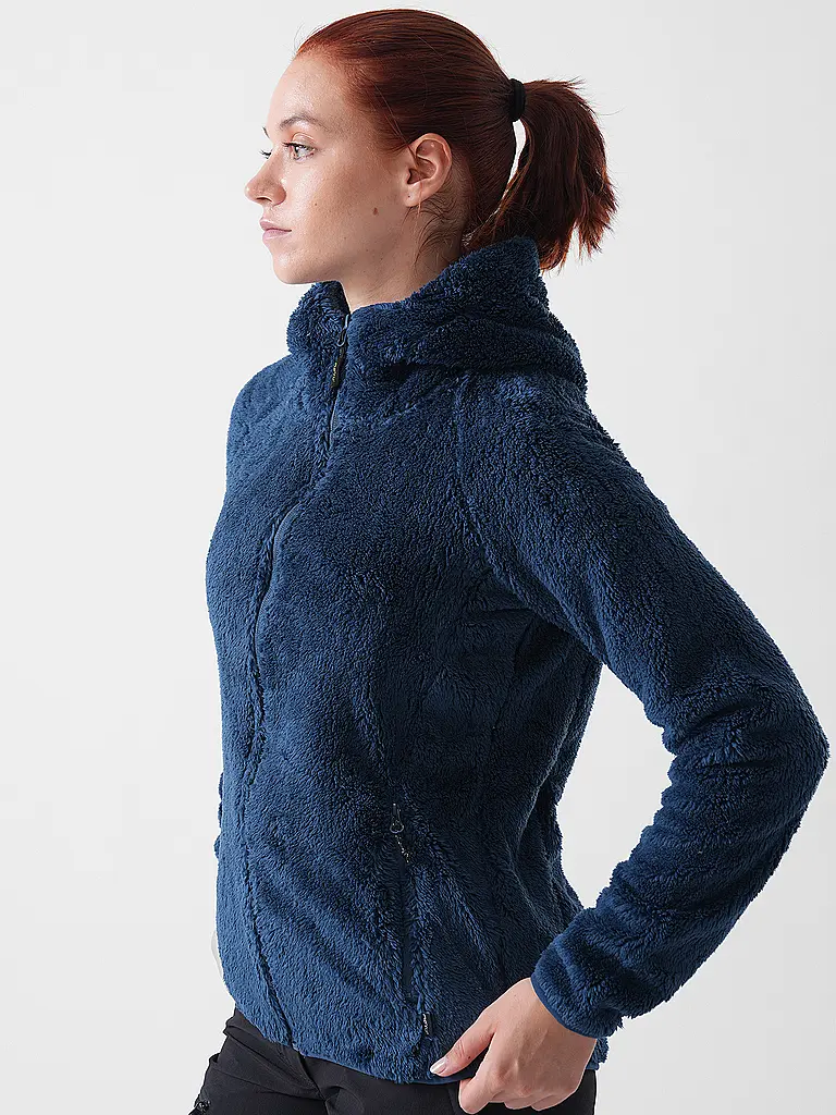 MERU | Veste polaire à capuche Roxburgh pour femmes | Bleu foncé