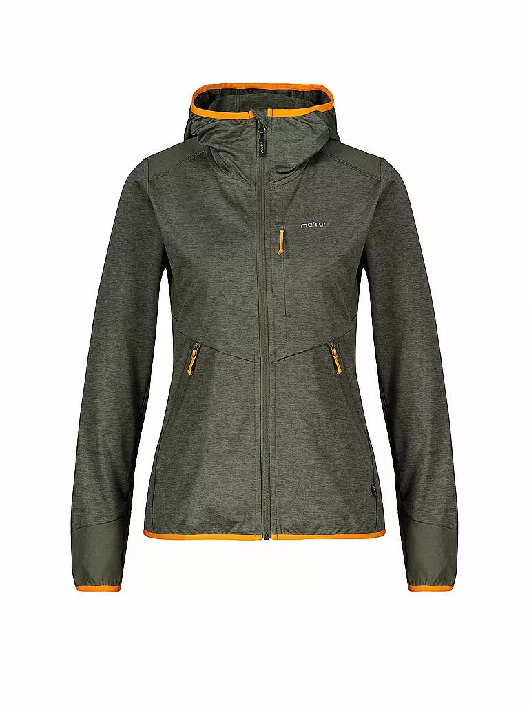 MERU | Veste polaire à capuche stretch Silkeborg pour femmes | Olive
