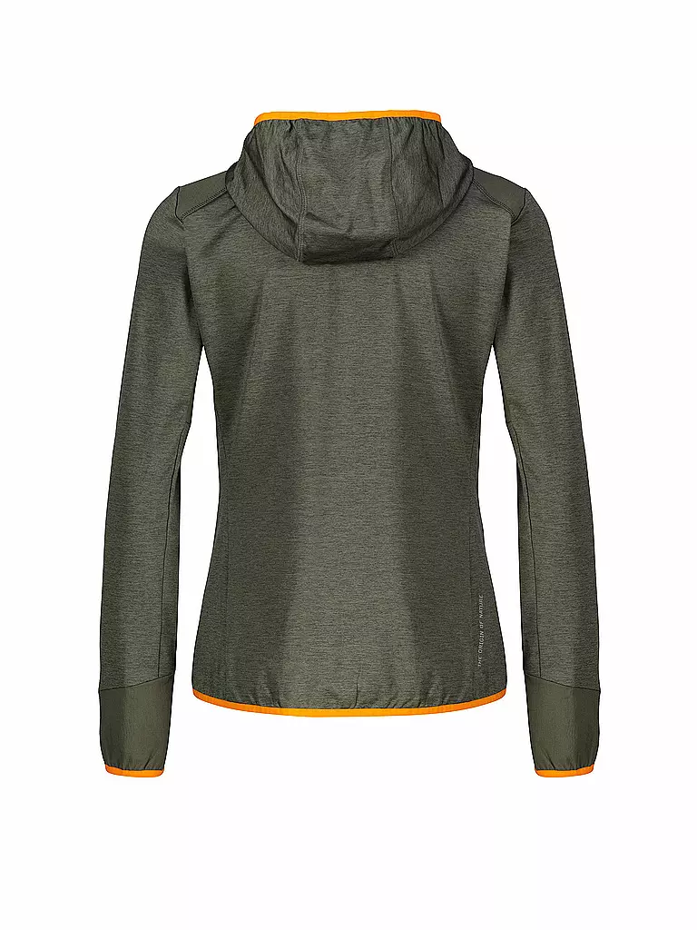 MERU | Veste polaire à capuche stretch Silkeborg pour femmes | Olive