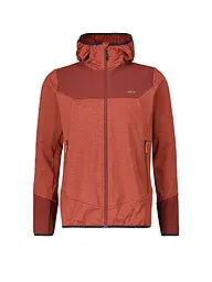 MERU | Veste polaire homme Faxe Powerstretch à capuche | Rouge foncé