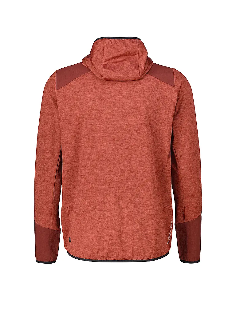 MERU | Veste polaire homme Faxe Powerstretch à capuche | Rouge foncé