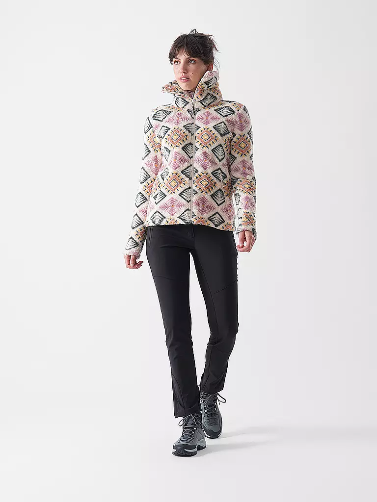 MERU | Veste polaire imprimée Kurgan pour femmes | Vert foncé