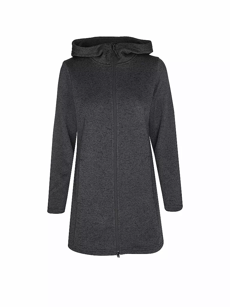 MERU | Veste polaire longue Bergen pour femmes | Noir