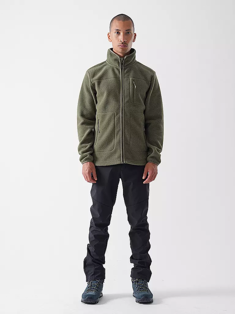 MERU | Veste polaire sherpa Boigny pour hommes | Vert foncé