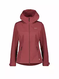 MERU | Veste softshell à capuche Toulouse pour femmes | Rouge foncé