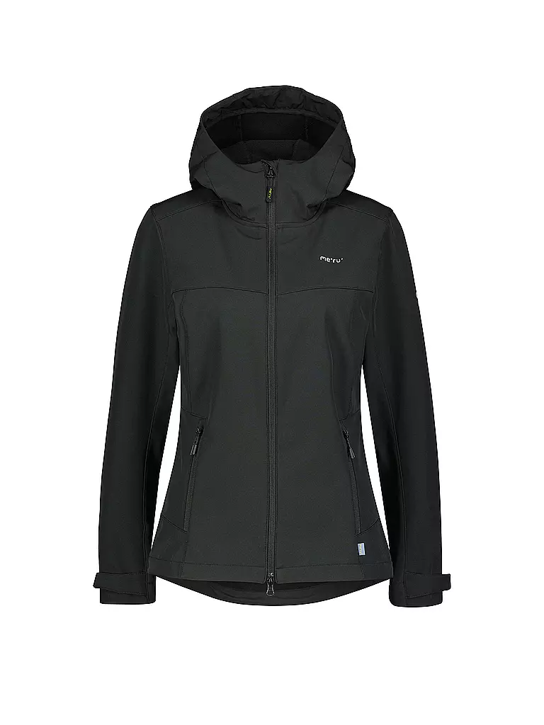 MERU | Veste softshell à capuche Toulouse pour femmes | Noir