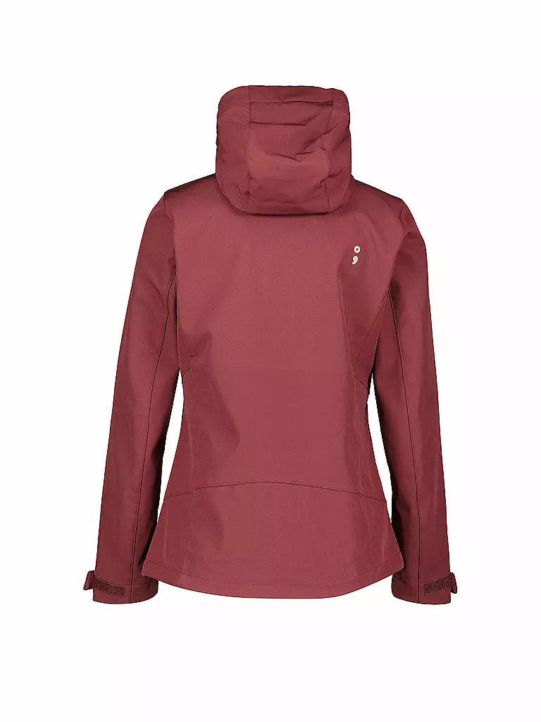 MERU | Veste softshell à capuche Toulouse pour femmes | Rouge foncé