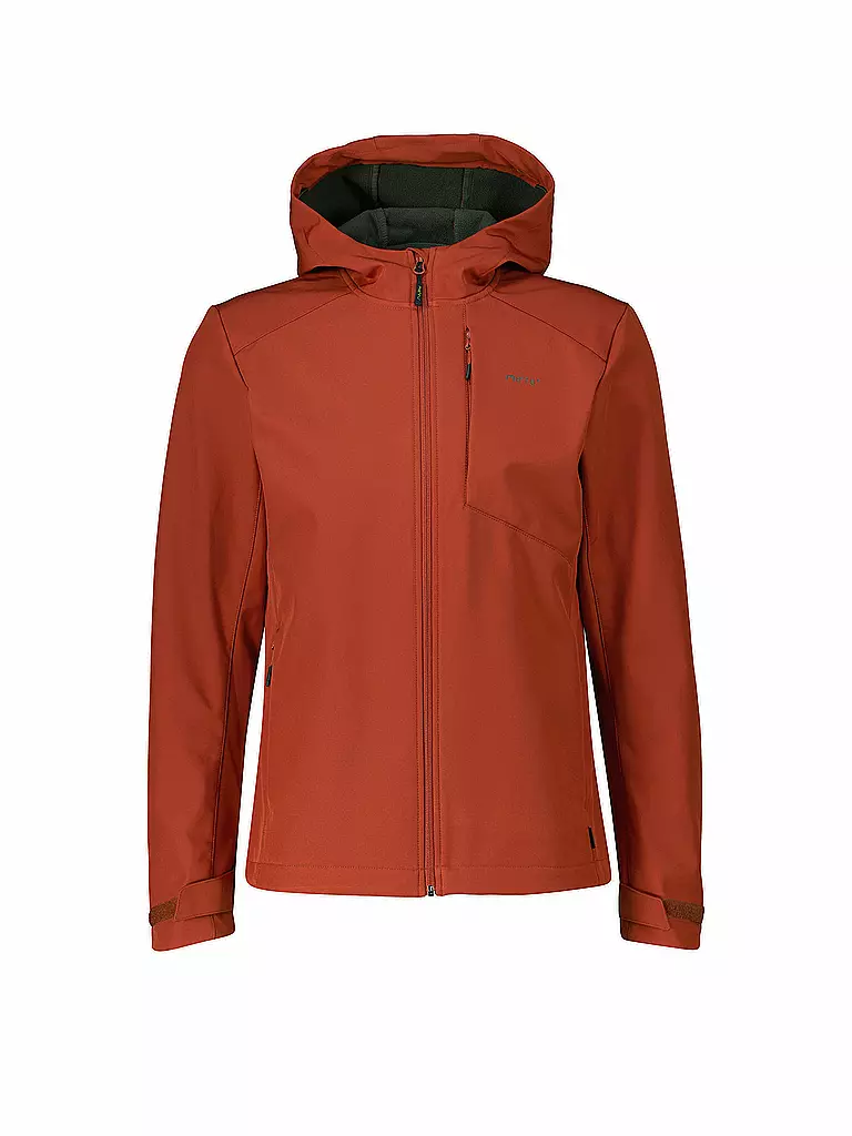 MERU | Veste softshell à capuche Toulouse pour homme | Rouge foncé