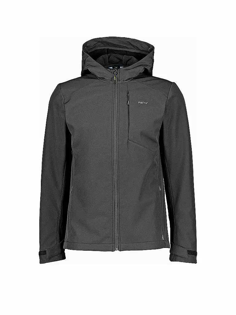 MERU | Veste softshell homme Toulouse à capuche | Noir