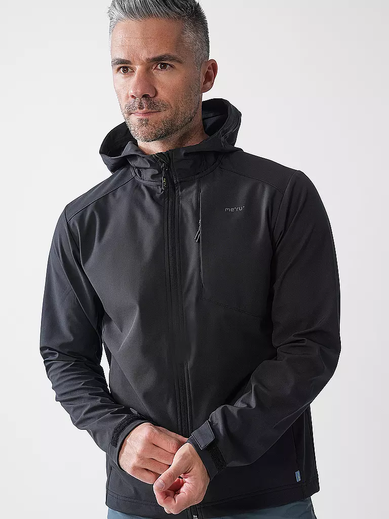 MERU | Veste softshell Nancy pour homme | Noir