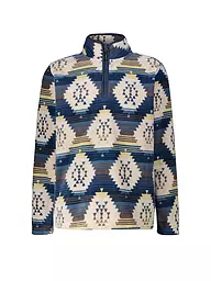MERU | Zipshirt de sport pour homme Tomar Print | Beige