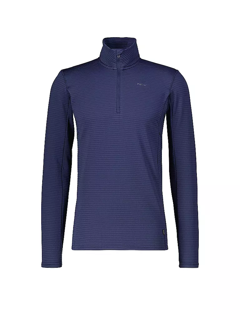 MERU | Zipshirt fonctionnel Langesund pour hommes | Bleu foncé