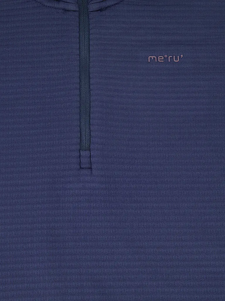 MERU | Zipshirt fonctionnel Langesund pour hommes | Bleu foncé