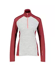 MERU |  Damen Funktions Zipshirt Vordingborg  | Rouge foncé