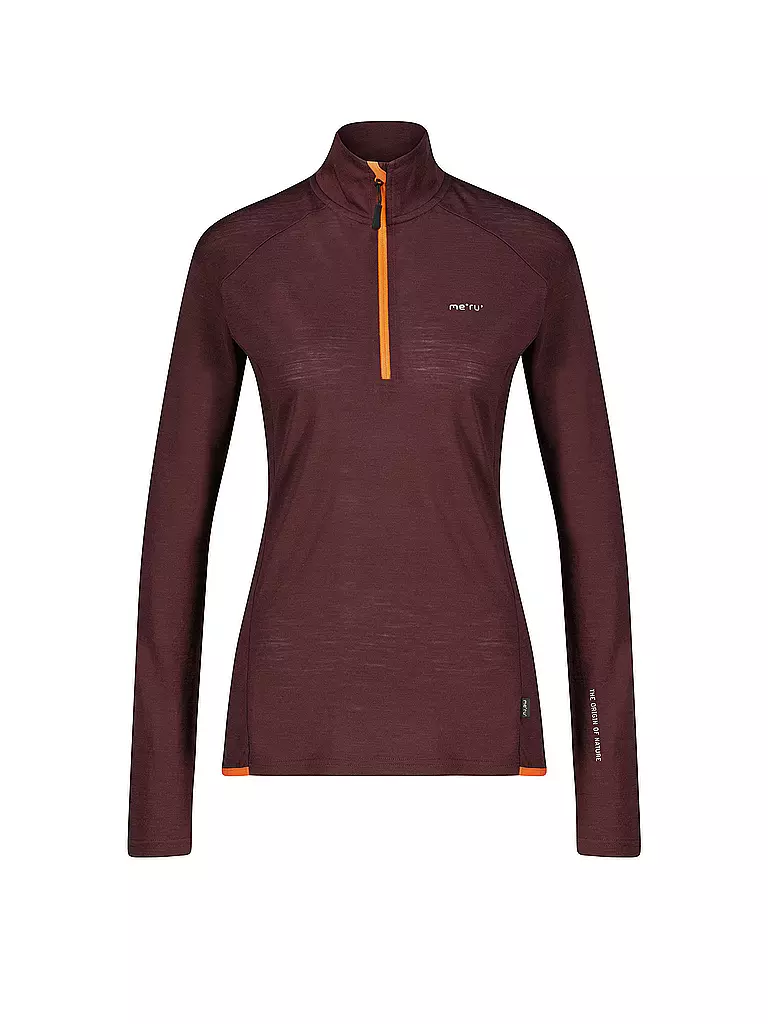 MERU | Zipshirt fonctionnel pour femmes Vordingborg | Marron