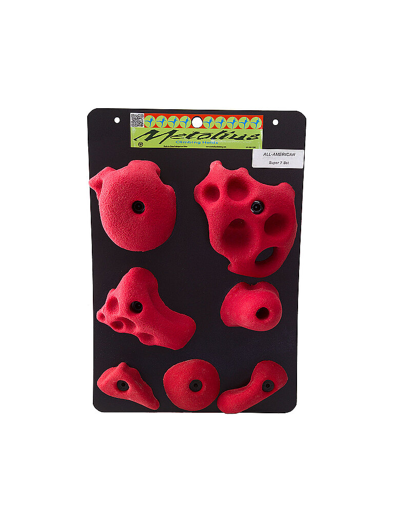 Prises d'escalade All American Super 7 rouge