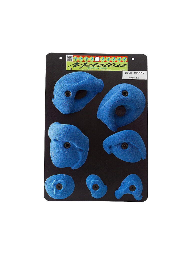 Prises d'escalade Blue Ribbon Super 7 bleu