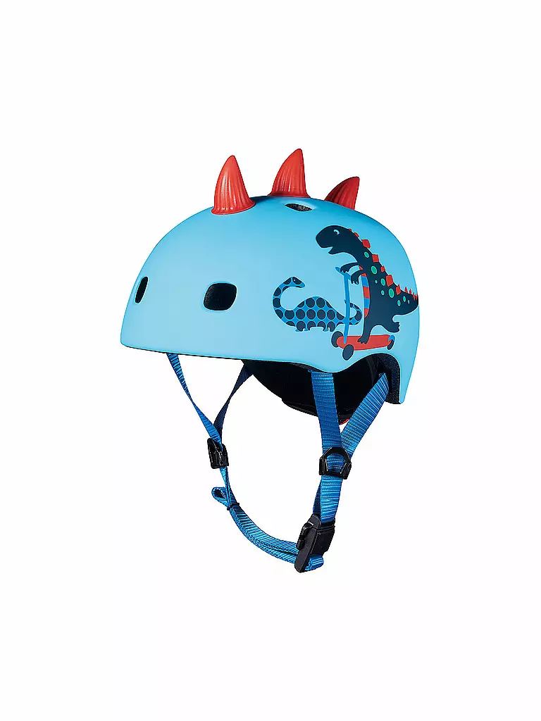 MICRO | Casque de trottinette pour enfant Scootersaurus 3D V2 | Bleu