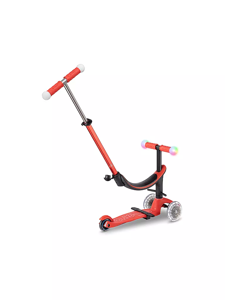 MICRO | Trottinette enfant Micro Mini 2Grow Deluxe Magic LED | Rouge