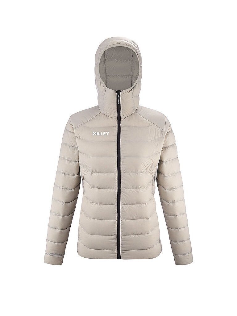 Veste isolante à capuche en duvet Evole 700 beige S